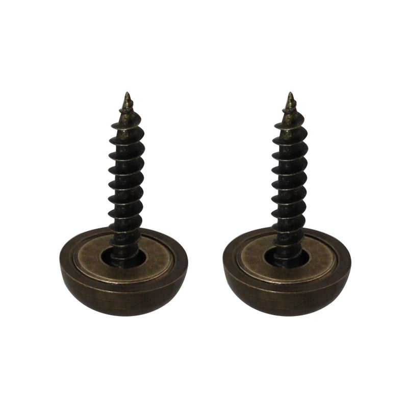 DGBRSM 8pcs Pure Brass Decorative Screws with Caps Used as Mirror Screw Mirror Fixing Screws Cover Self-Tapping Screws (15mm  Bronze) - Image 4